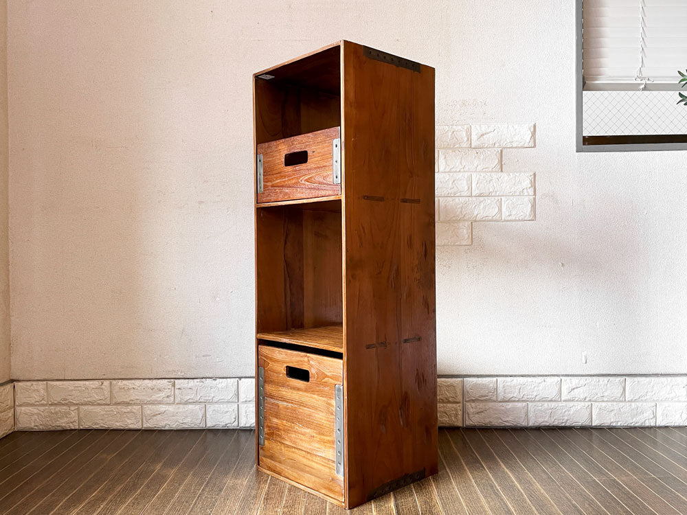 アクメファニチャー ACME Furniture トロイ TROY オープンシェルフ OPEN SHELF L 3段 & ボックス BOX S・L 3点セット 合計定価￥52,745- 中古品  買い取りしました。