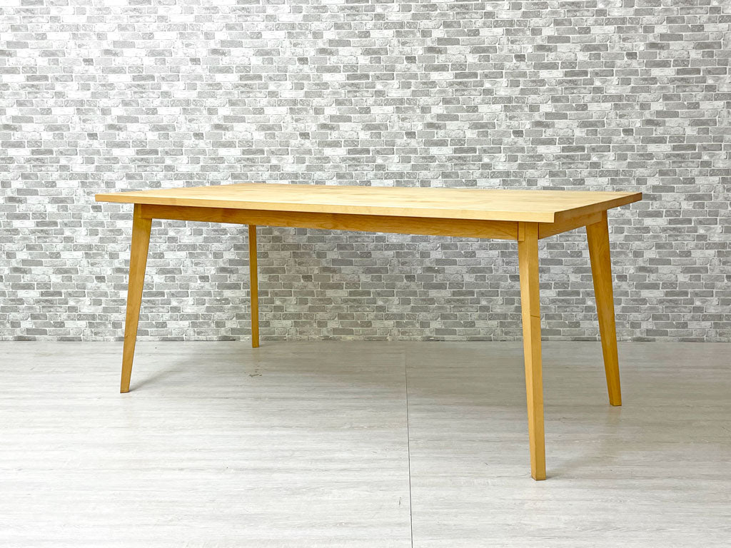 モモナチュラル MOMO natural ヴィボ VIBO ダイニングテーブル アルダー無垢材 W170cm セミオーダー 定価￥91,300- 中古品 買い取りしました。