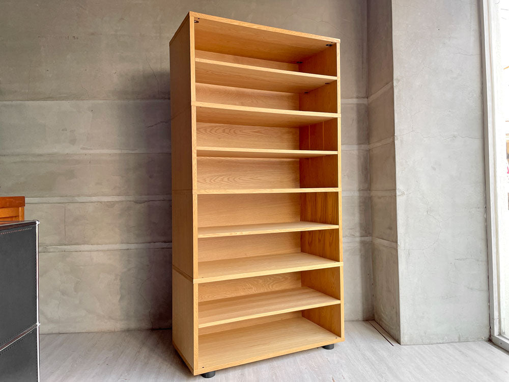 無印良品 MUJI スタッキングキャビネット 4段 オーク材 W82cm シンプルデザイン 定価￥37,520- 中古品 買い取りしました。