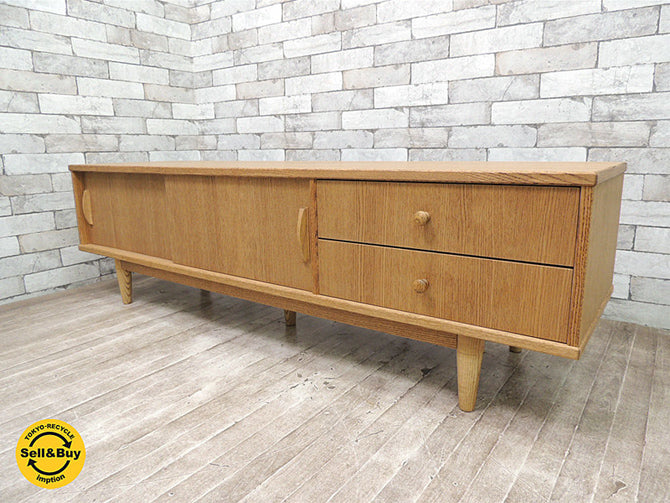 モモナチュラル Momo Natural ベント VENT AVボード テレビ台 オーク材 北欧 カントリースタイル ～ 暮らしに馴染むナチュラルデザイン ～ 【 買取と販売とレンタルのお店 】