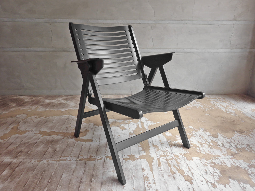 レックス ラウンジチェア REX LOUNGE CHAIR フォールディング プライウッド 折畳みチェア ニコ・クラリ Niko Kralj ブラック 定価49,500円 中古品 買い取りしました。