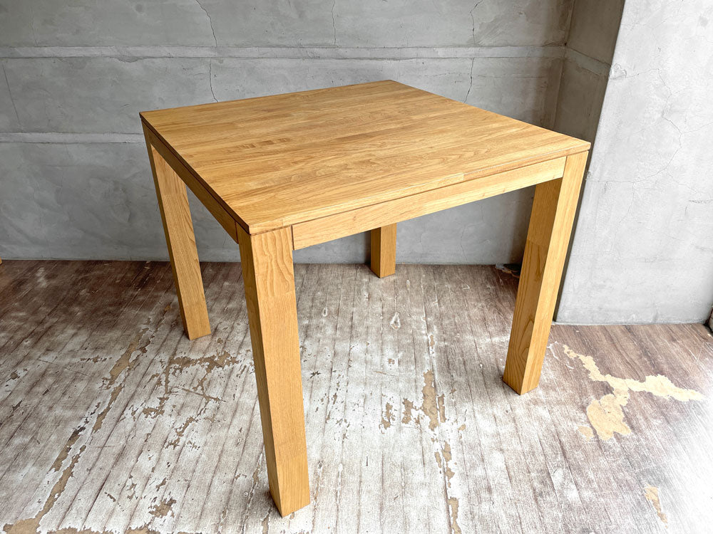 ワイスワイス wise wise サトヤマ SATOYAMA ダイニングテーブル クリ材 無垢集成材 W80cm 定価\132,000-  中古品 買い取りしました。
