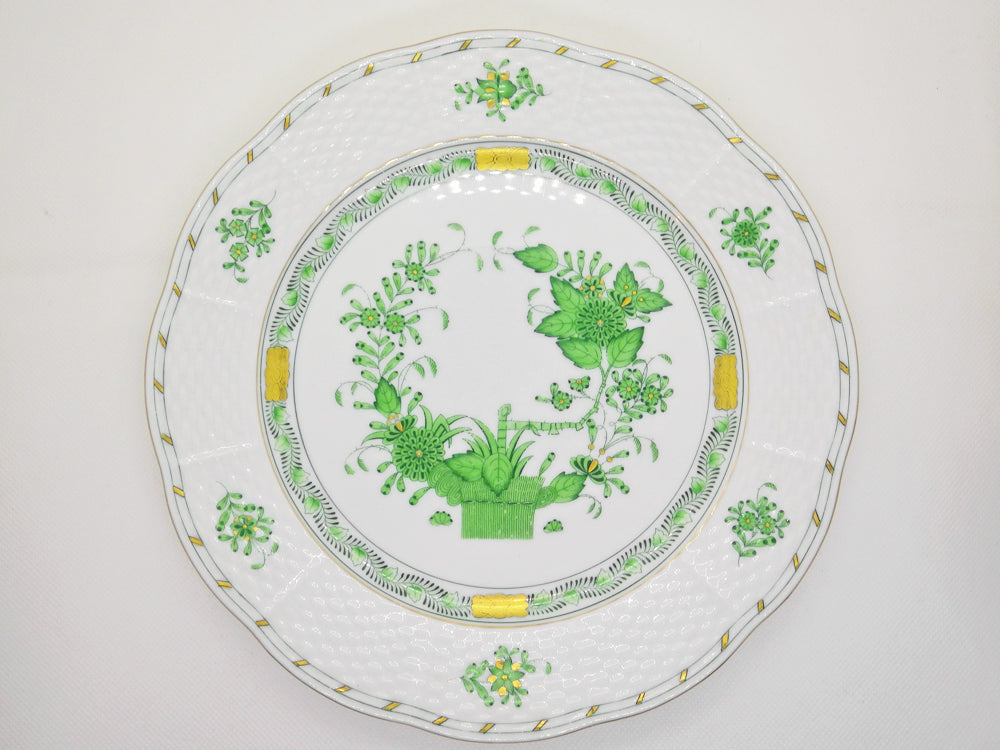 ヘレンド HEREND HVNGARY インドの華 スーププレート Φ22.5cm ハンドペイント 白磁食器 ハンガリー 中古品 買い取りしました。