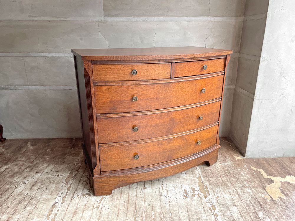 UKビンテージ vintage オーク材 チェスト 4段5杯 W100 ヨーロピアンクラシカル 英国  中古品 買い取りしました。