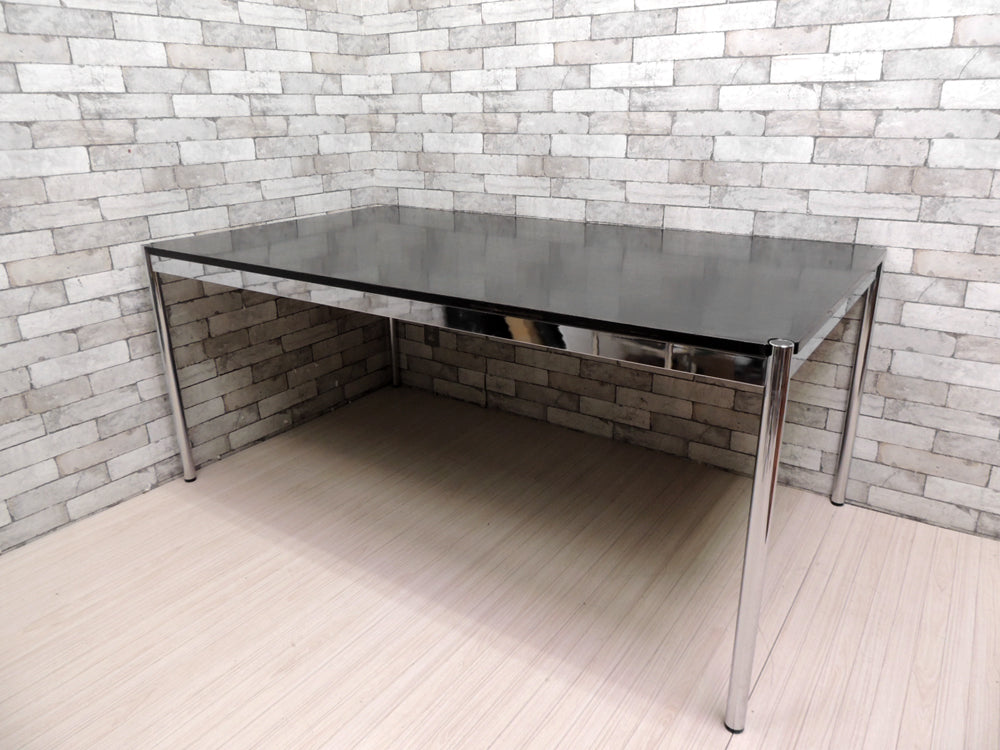 USMモジュラーファニチャー USM Haller USMハラーテーブル ワーキングデスク ダイニングテーブル W175 D100 アジャスター 高さ調整機能付き ブラック モダンデザイン 買い取りしました。