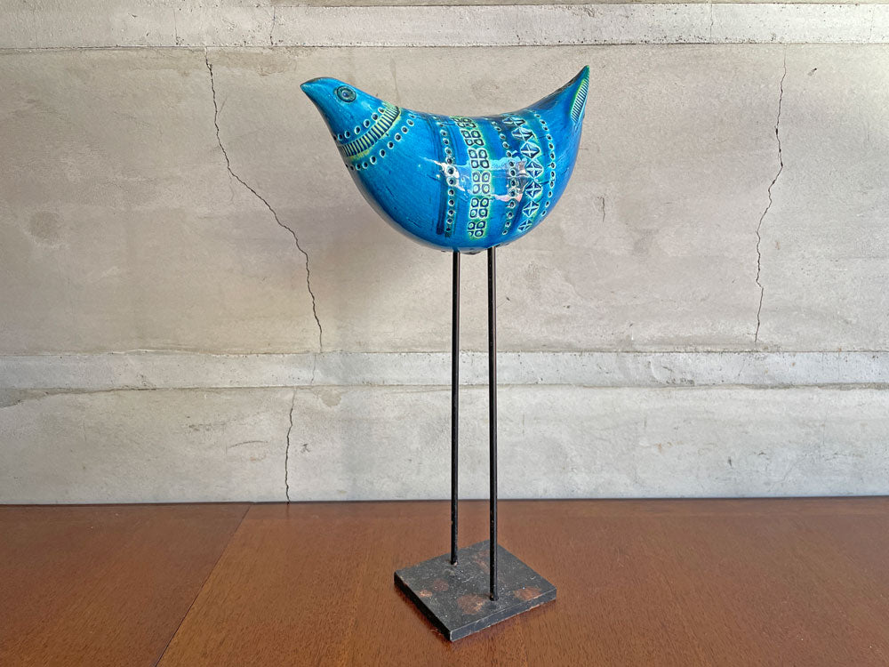 ビトッシ BITOSSI リミニブルー Rimini Blu No.34 鳥 バード Bird アイアンベース付き オブジェ 置物 イタリア アルド・ロンディ Aldo Londi 中古品 買い取りしました。