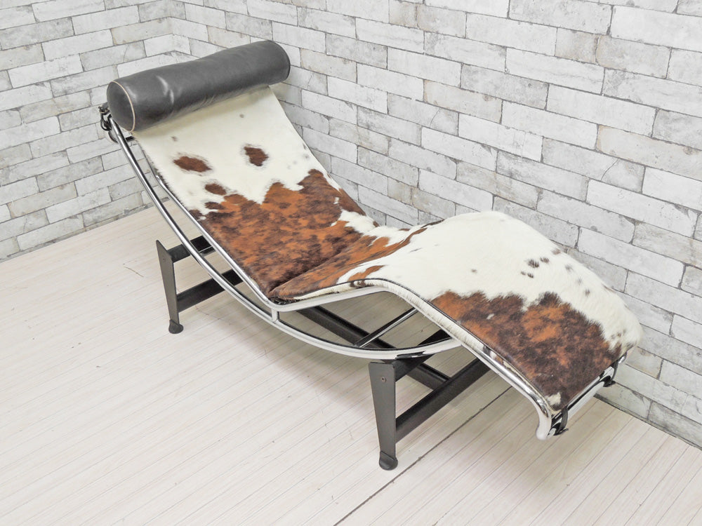 ル・コルビジェ Le Corbusier LC4 シェーズロング 長椅子 ソファ ハラコレザー リプロダクト デザイナーズ家具 モダン  中古品 買い取りしました。