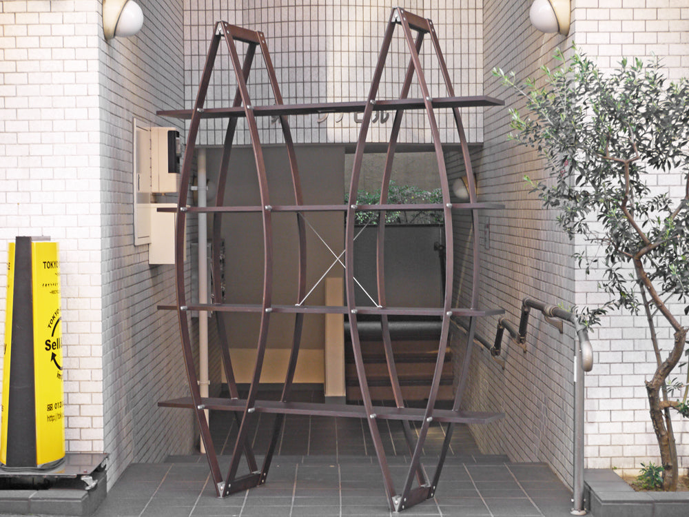 シンテシ SINTESI モンド MONDO ブックケース ブラウン オープンシェルフ マルチェロ・ジリアーニ Marcello Ziliani イタリア製 アスプルンド ASPLUND取扱 　中古品 買い取りしました。