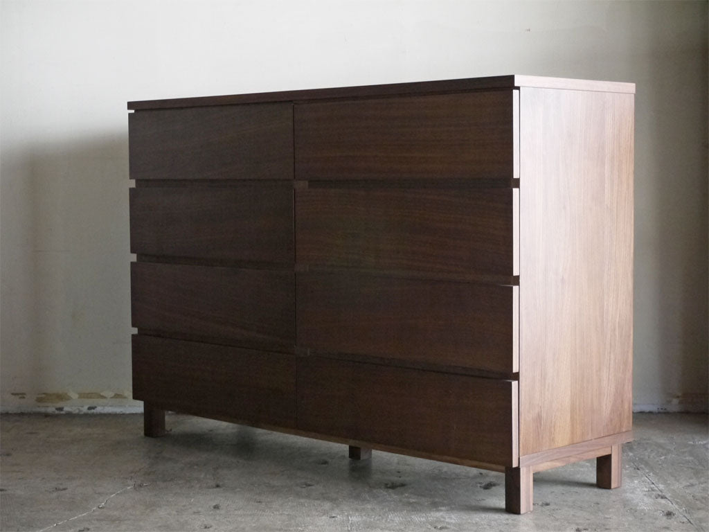 無印良品 MUJI ウォールナット材 ワイドチェスト 8ドロワー w120cm シンプルモダンデザイン 廃番 中古品 買い取りしました。