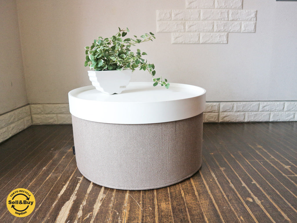 ソフトライン SOFTLINE ドラムス パフ トレイ DRUMS POUF スツール ホワイトトレイ ローテーブル デンマーク アクタス ACTUS 取扱い  買い取りしました。