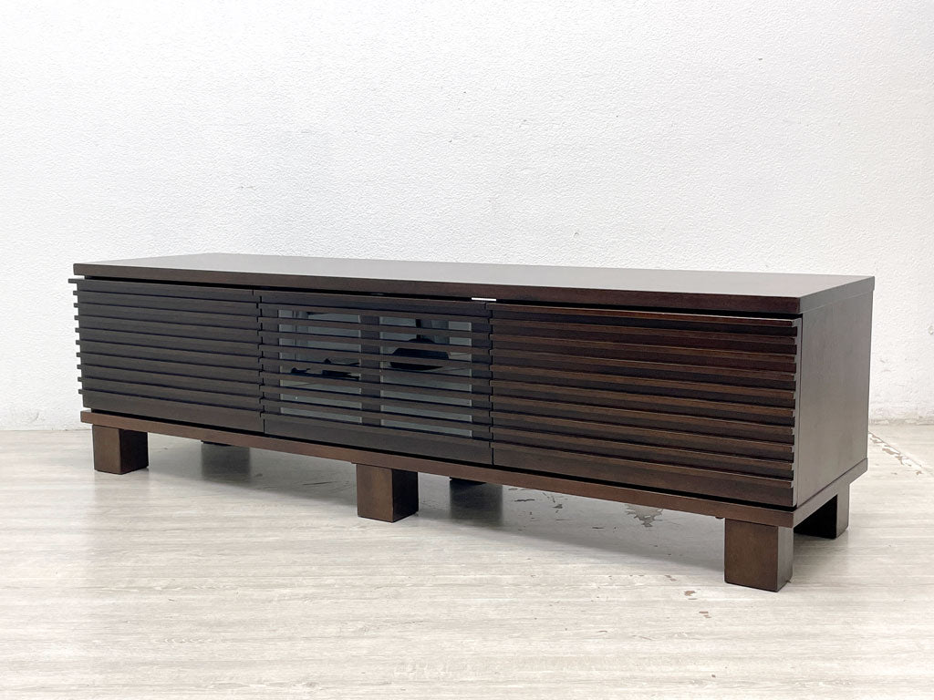 エーフラット a.flat ルーバー Louver TV board v02 H TVボード AVボード W150cm アジアンリゾートスタイル 定価￥144,551- 中古品 買い取りしました。