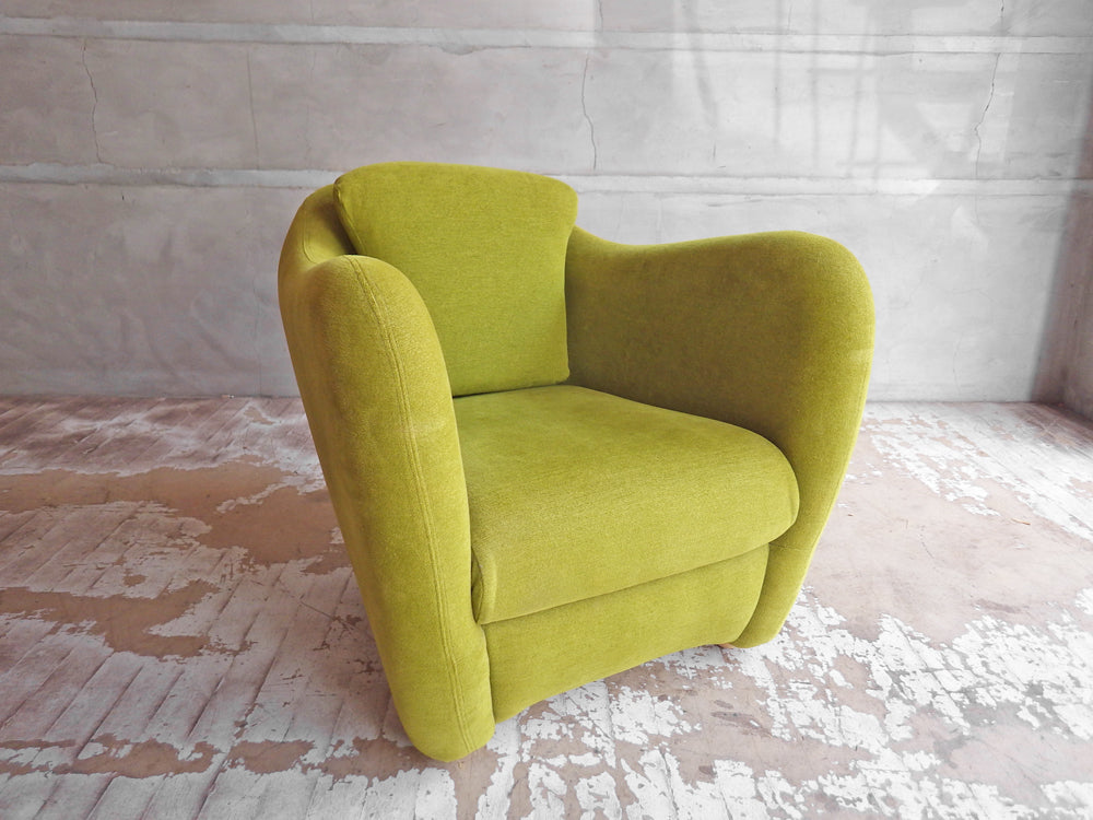 イデー IDEE ミニミラーアームチェア MINI MILLER ARM CHAIR パーソナルチェア シングルソファ ファブリック グリーン 中古品 買い取りしました。