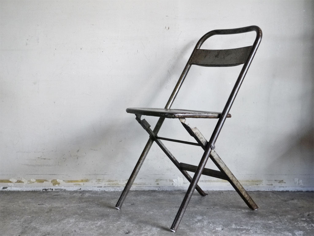 USビンテージ US Vintage フォールディングチェア メタル 折り畳み椅子 インダストリアル 中古品 買い取りしました。