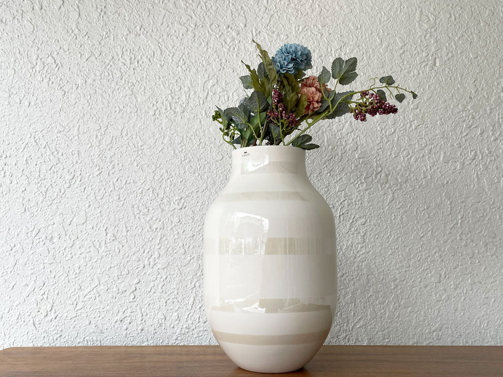 ケーラー KAHLER オマジオ Omaggio フラワーベース 花瓶 パール Lサイズ スティルレーベン Stilleben デンマーク  買い取りしました。