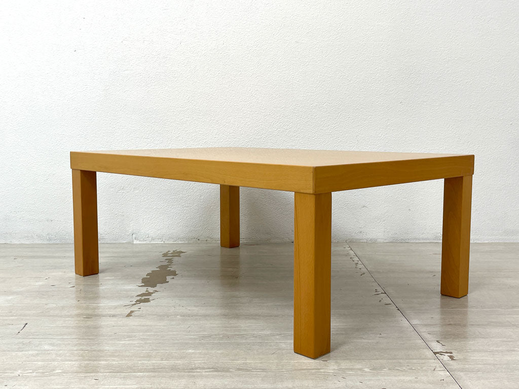 無印良品 MUJI 木製ローテーブル ブナ材 ナチュラル W90×D60×H35cm シンプルデザイン 廃番 中古品 買い取りしました。