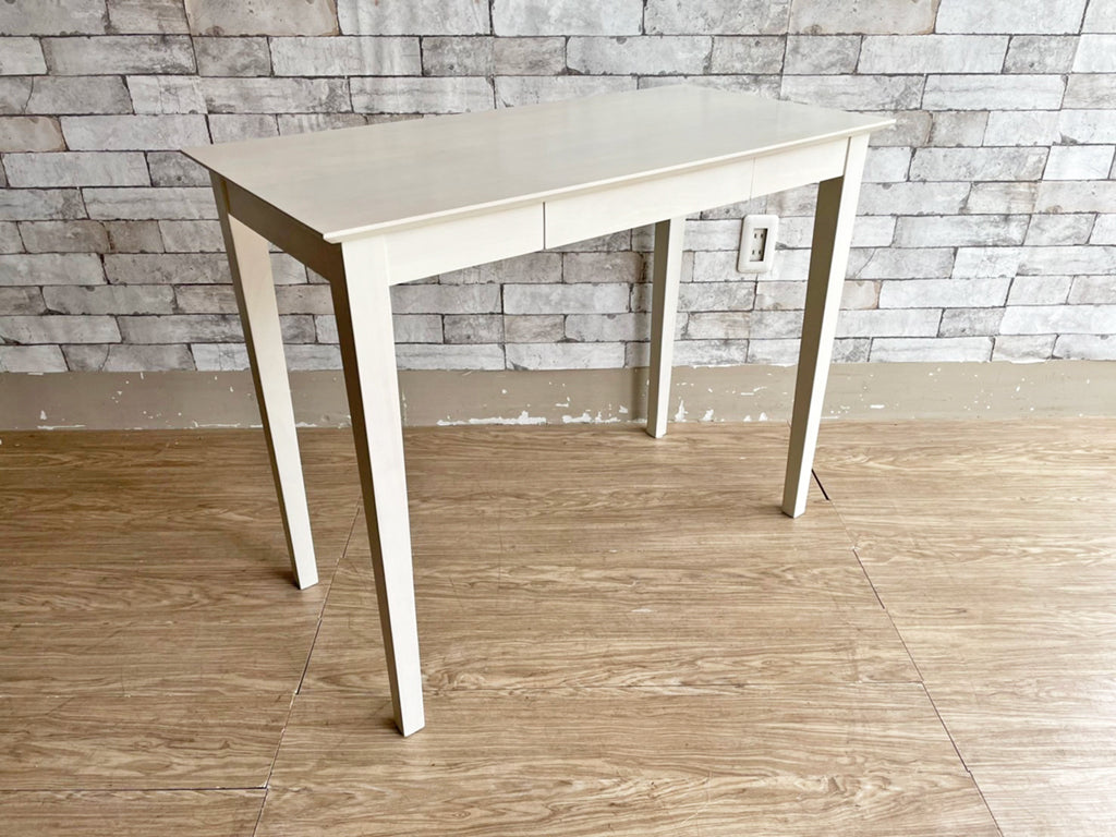 ビーカンパニー B-Company アイネ リノ Ine Reno デスク コンソールテーブル ホワイト カフェスタイル 抽斗付  中古品  買い取りしました。