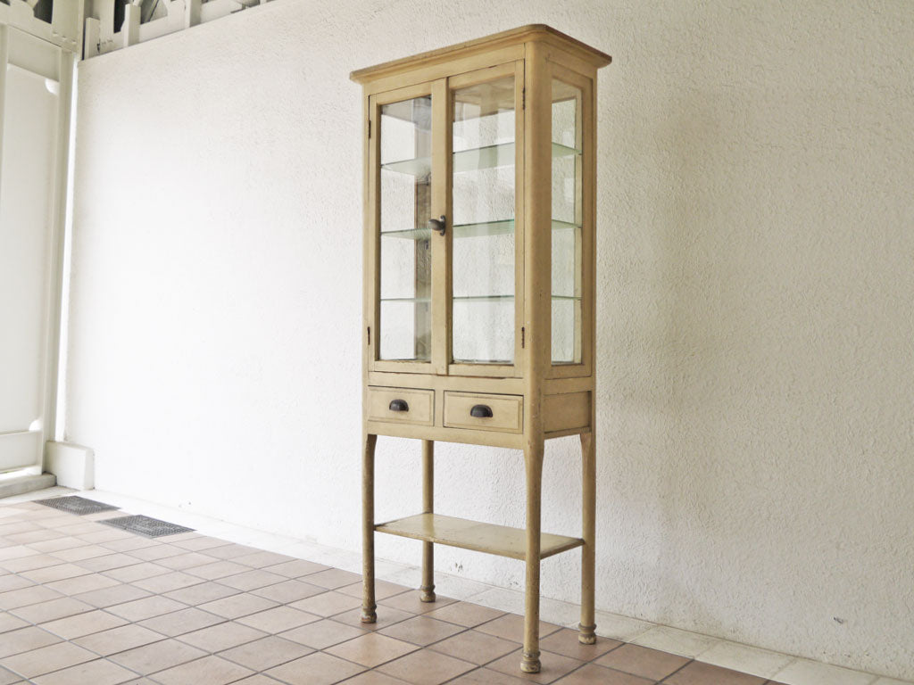 ジャパンビンテージ Japan Vintage 木製 ケビント ドクターキャビネット 幅71cm 店舗什器 医療用  中古品 買い取りしました。