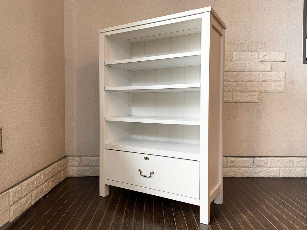 モモナチュラル MOMO natural シエルクレフ CIELE CLEF ブックミニ BOOK MINI ブックシェルフ パインホワイト 鍵付 フレンチカントリー 定価￥38,000- 中古品  買い取りしました。