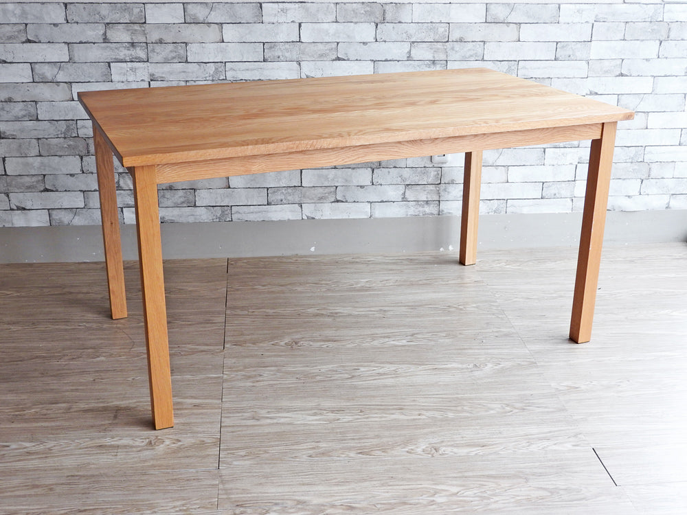 無印良品 MUJI オーク材 ダイニングテーブル ナチュラル 無垢集成材 幅140cm 廃番 希少  中古品  買い取りしました。