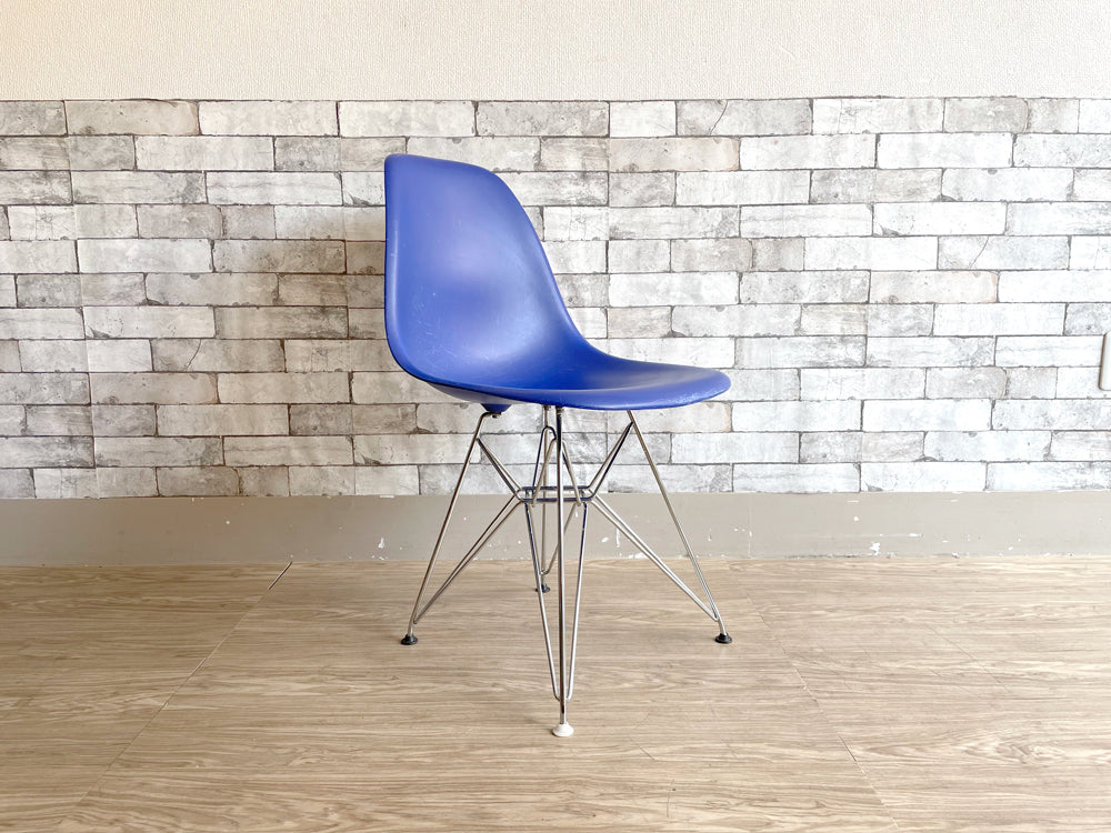 ヴィトラ vitra サイドシェルチェア ポリプロピレン製 ブルー エッフェルベース C&R イームズ Eames ミッドセンチュリー 現状品 中古品  買い取りしました。