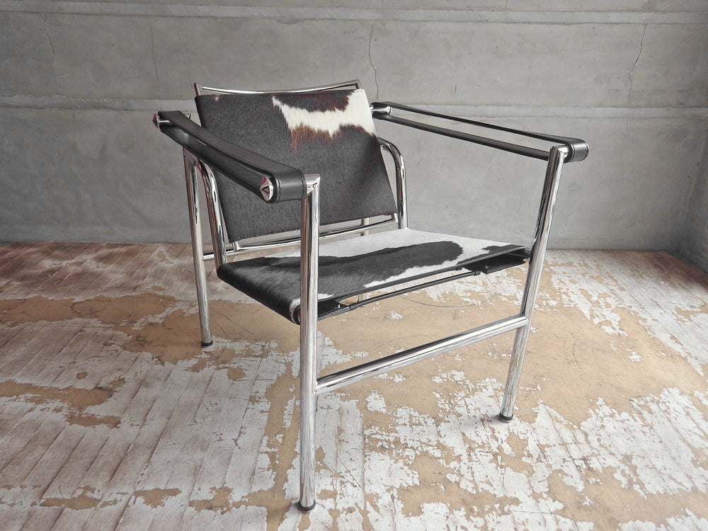 ル・コルビュジェ Le Corbusier LC1 スリングチェア リプロダクト ポニースキン ハラコ 中古品 買い取りしました。