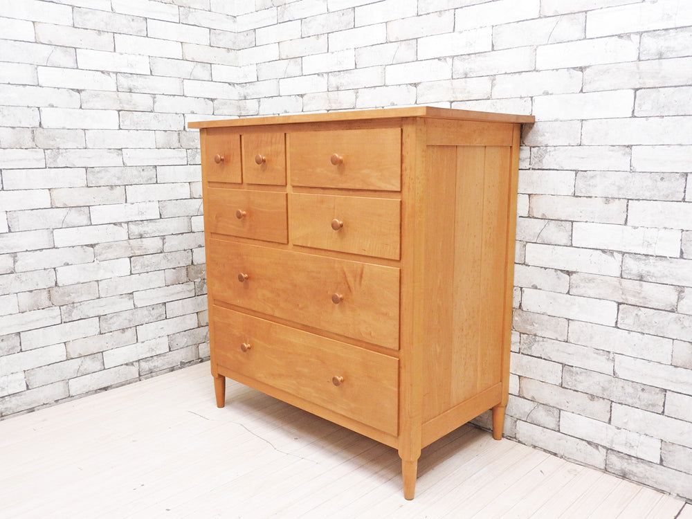 北の住まい設計社 イタヤカエデ チェスト Chest type 01 クラフト家具 ナチュラル 定価\250,000- 中古品 買い取りしました。