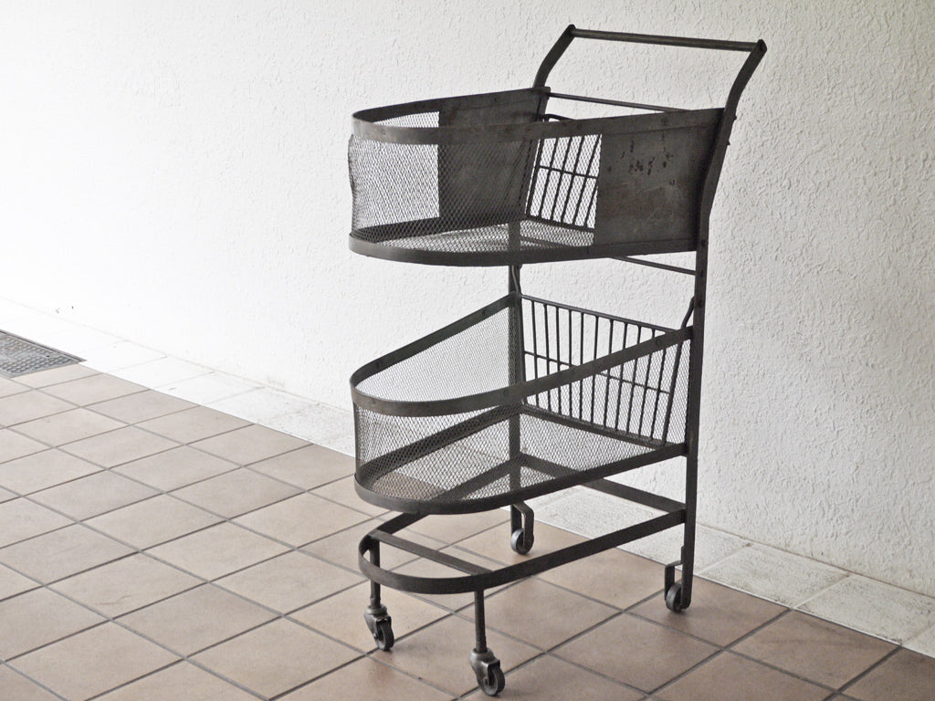 ロンハーマン Ron Herman 取扱い ビンテージ アイアン ショッピングカート ワゴン 店舗什器 インダストリアル  中古品 買い取りしました。