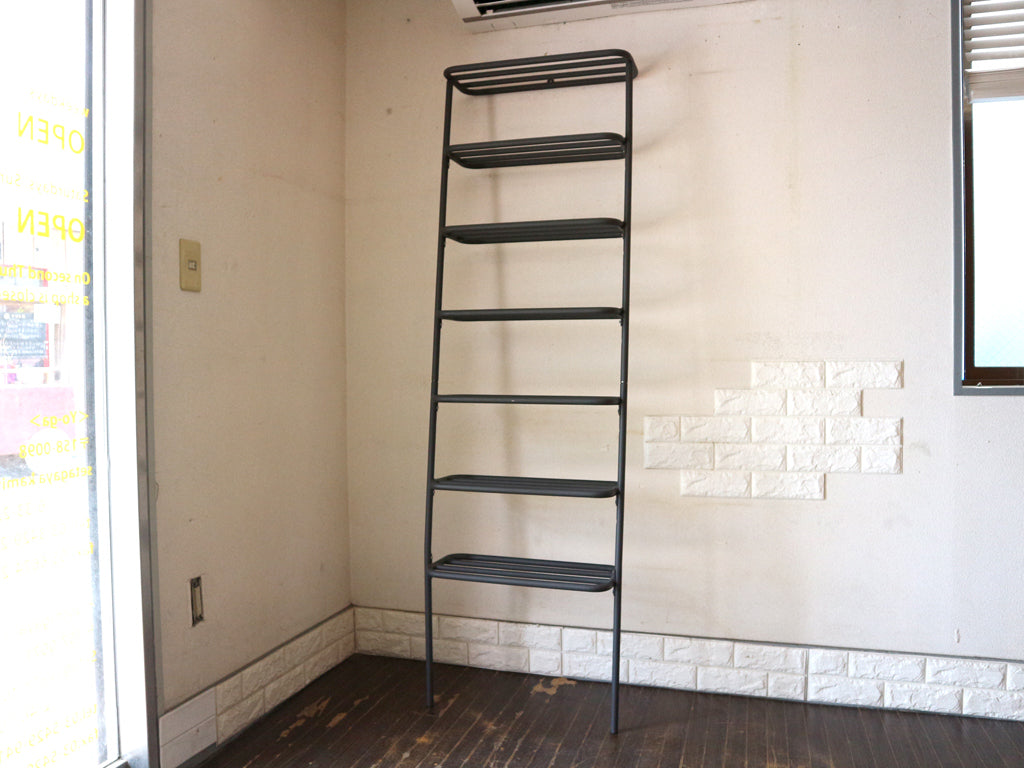 デュエンデ DUENDE ウォールラック WALL RACK 壁掛け シェルフ 7段 スチール グレー H180cm SEMPRE取扱い 定価￥30,800- 中古品  買い取りしました。