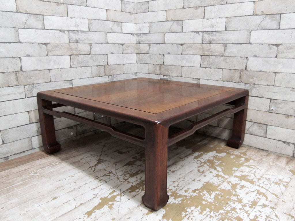 唐木家具 無垢材 座卓 角座卓 ローテーブル W75cm＆W90cm 和家具 古家具 伝統工芸 銘木家具 買い取りしました。