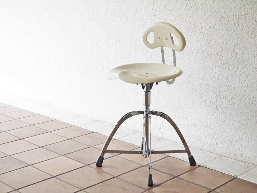 ダルトン DULTON X3 ビートチェア X3 BEAT CHAIR アイボリー クローム 回転式昇 フォールディングチェア 廃番品 中古品 買い取りしました。