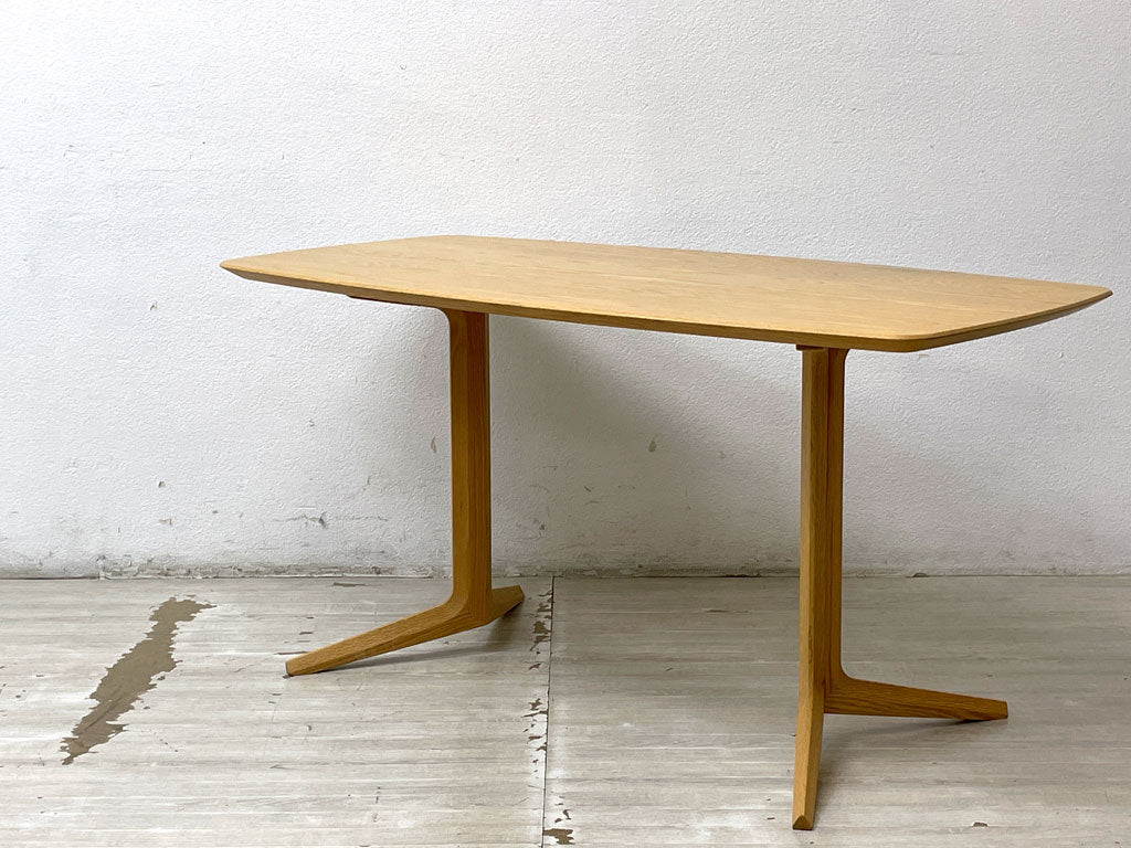 冨士ファニチア FUJI FURNITURE ペルシェ Perche リビングダイニングテーブル ソファテーブル W120cm オーク材 北欧モダンスタイル 中古品 買い取りしました。