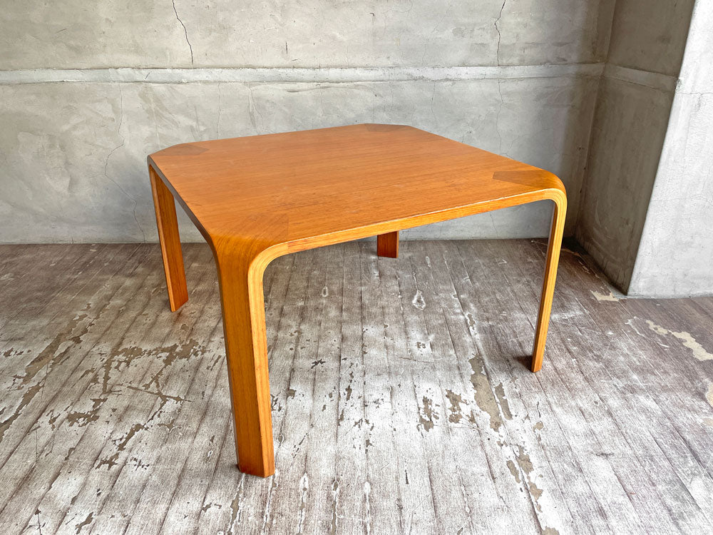 天童木工 Tendo プライウッド 座卓 ローテーブル 乾三郎デザイン 正方形 コンパクト 和モダン チーク材  中古品 買い取りしました。