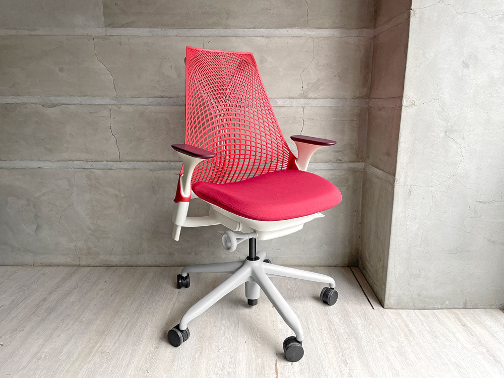 ハーマンミラー Herman Miller セイルチェア SAYL サスペンションミドルバック オフィスチェア レッド 中古品 買い取りしました。