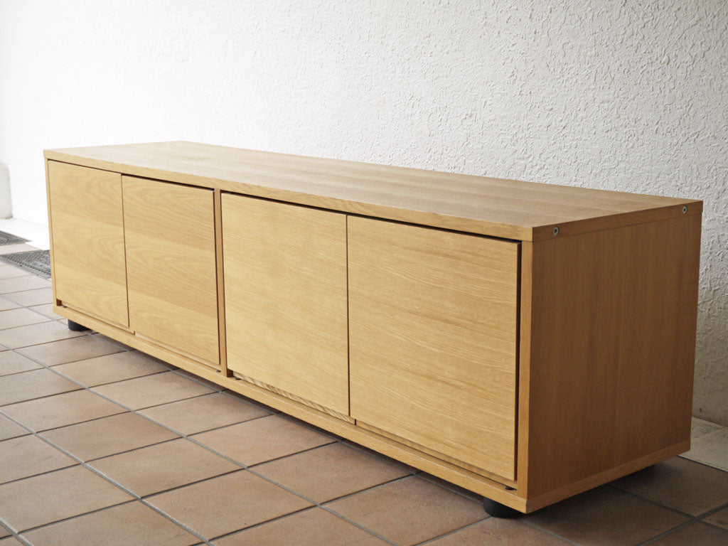 無印良品 MUJI スタッキングキャビネット Bセット AVボード ローボード オーク材 定価28,900円 中古品 買い取りしました。
