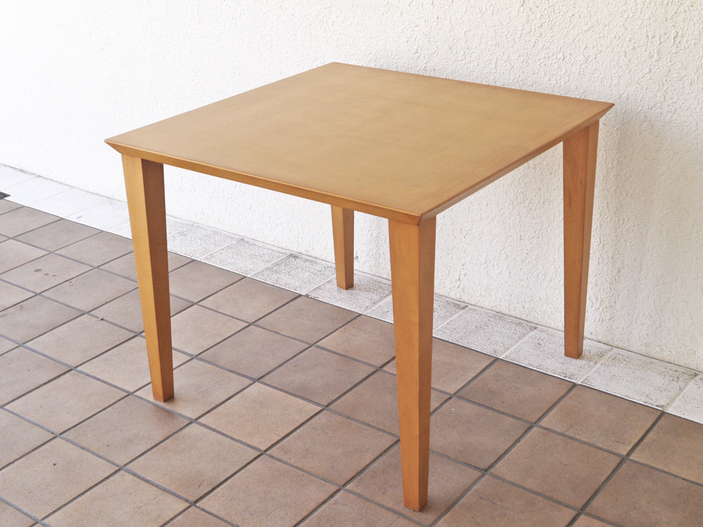レノマ renoma paris 木製 カフェテーブル スクエアテーブル ナチュラルデザイン 中古品 買い取りしました。