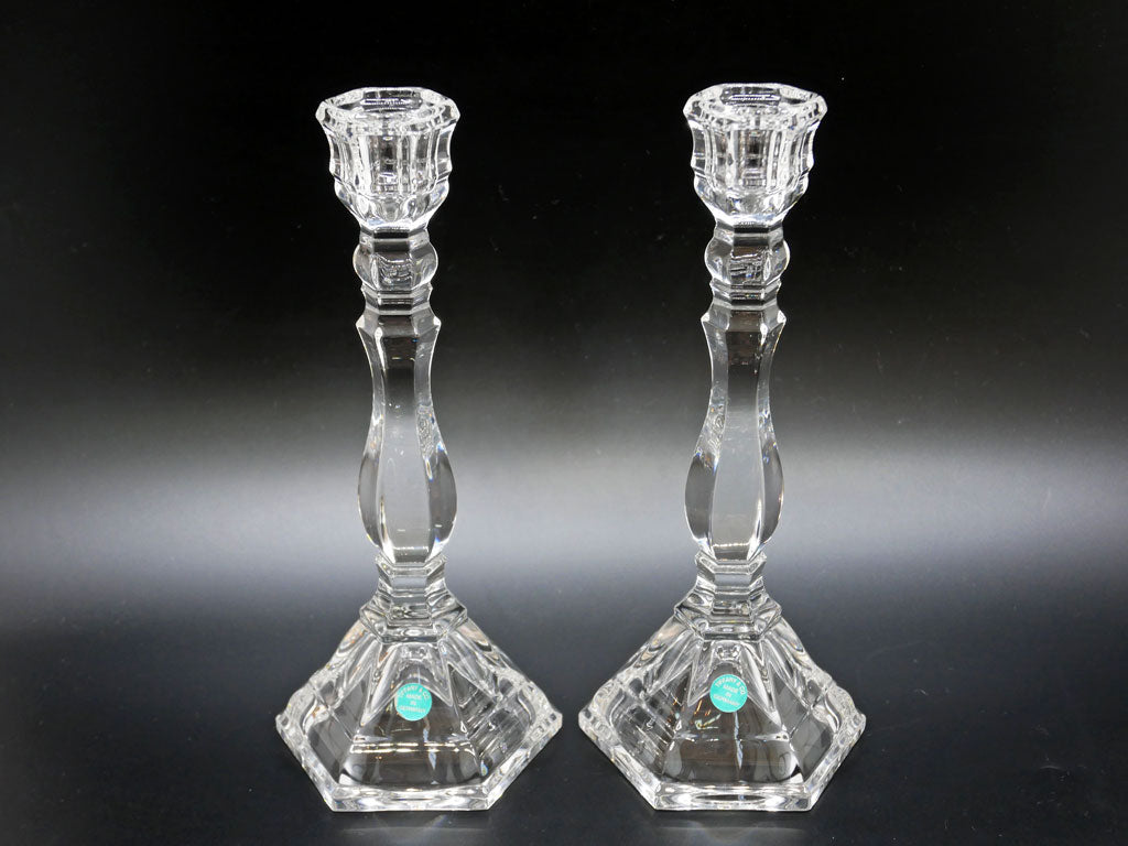 ティファニー Tiffany&co キャンドルスタンド 燭台 クリスタルガラス 2本セット ドイツ製 中古品 買い取りしました。
