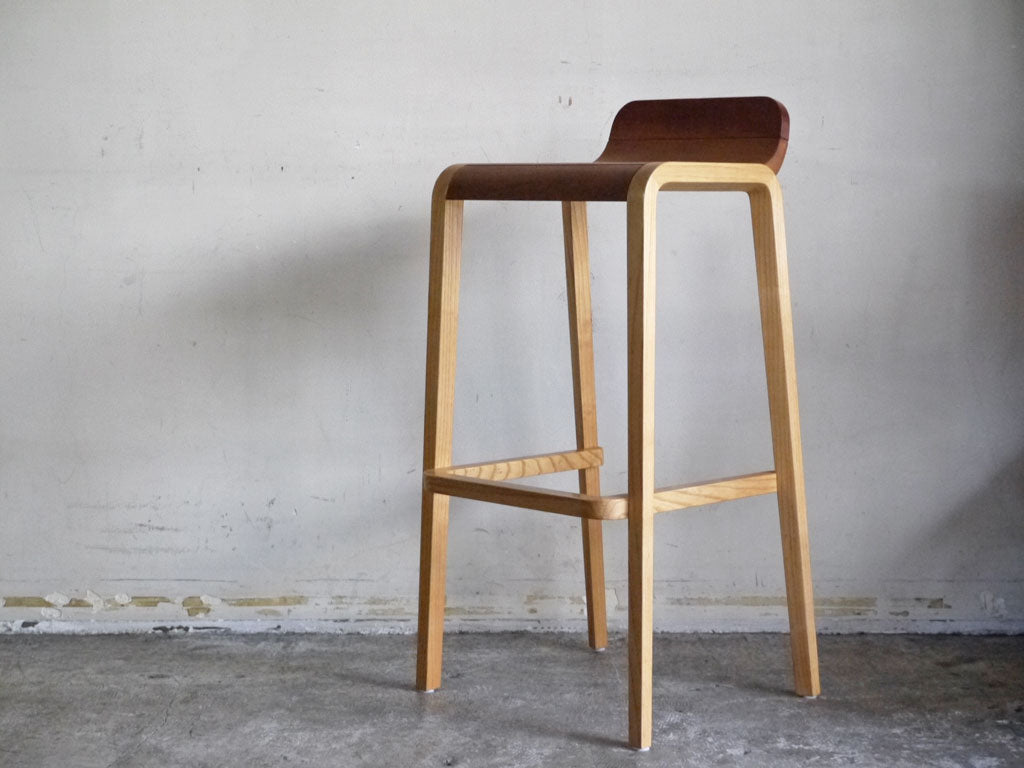 宮崎椅子製作所 メジ カウンターチェア meji counter chair チェリー材×オーク材 森本千聖デザイン 中古品 買い取りしました。