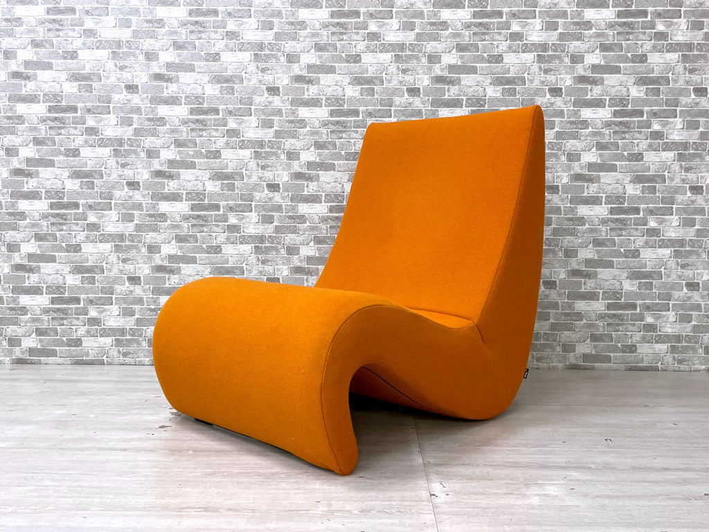 ヴィトラ vitra アムーベ Amoebe ラウンジチェア ソファ 1人掛け ヴェルナー・パントン Verner Panton スペースエイジ ダークオレンジ 定価￥246,400- 中古品 買い取りしました。