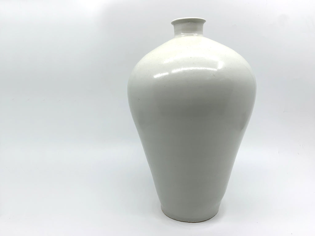 森岡 由利子 花器 花瓶 高さ30.5cm 李朝白磁 陶芸家 現代作家 買い取りしました。