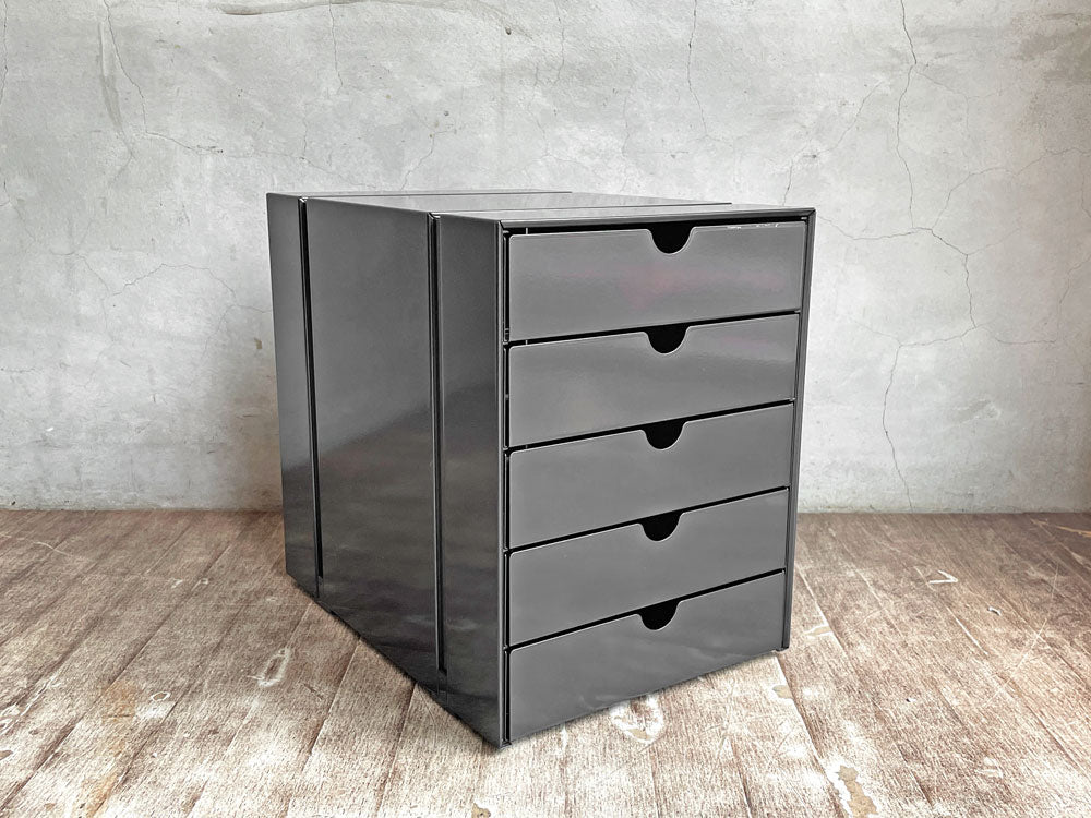 ユーエスエムハラー USM Haller モジュラーファニチャー Modular Furniture ハラーシステム イノス inos レターケース ブラック5段 中古品 買い取りしました。