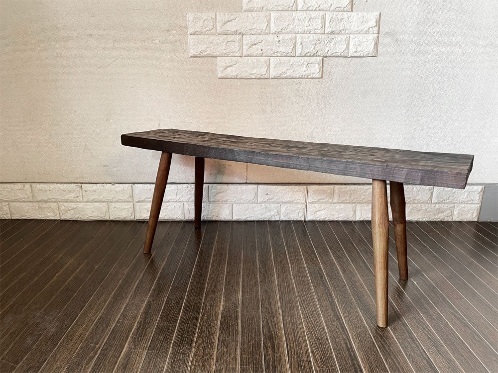 ビンテージスタイル Vintage Style 無垢材ベンチ コンソール 飾り台 W102cm プリミティブ クラフト家具  中古品  買い取りしました。