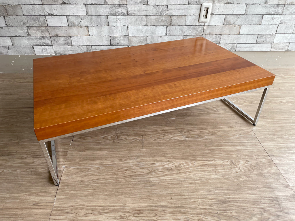 ボーコンセプト BoConcept ルーゴ Lugo コーヒーテーブル センターテーブル チェリー材 クロムレッグ モダン 廃番 中古品  買い取りしました。