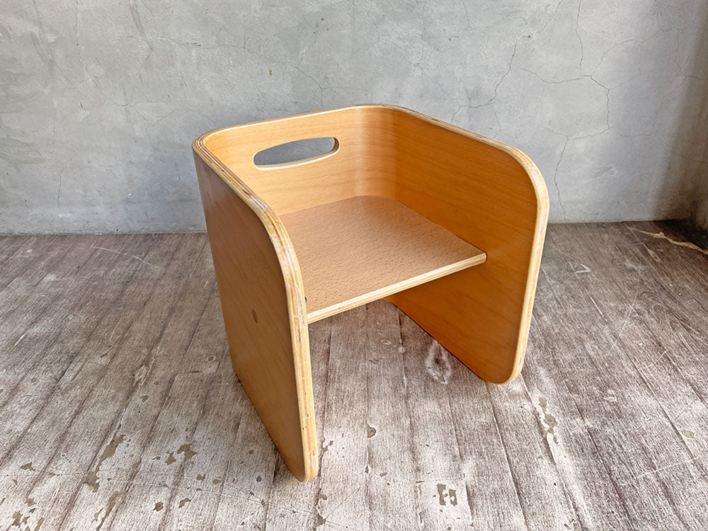 ホップル HOPPL コロコロチェア&デスク キッズチェア ベンチ 本棚 ヨーロッパビーチ材 定価\10,230- 中古品 買い取りしました。