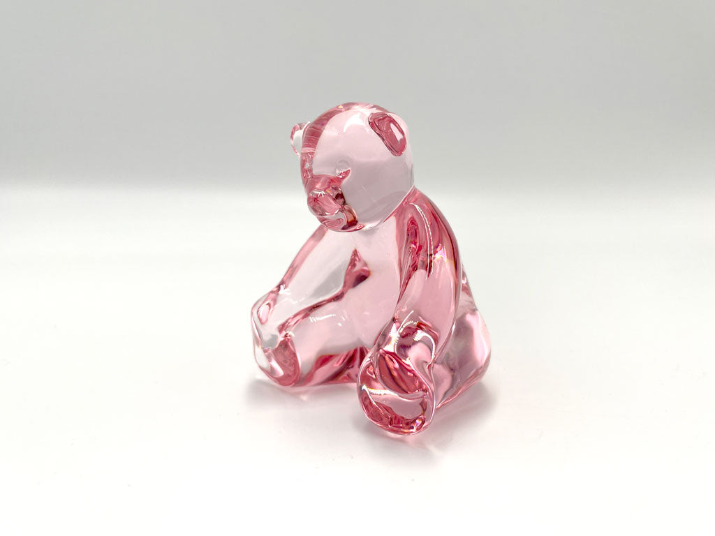 バカラ baccarat クマ ベア フュギュリン オブジェ 置物 熊 テディベア クリスタル ガラス フランス 中古品  買い取りしました。