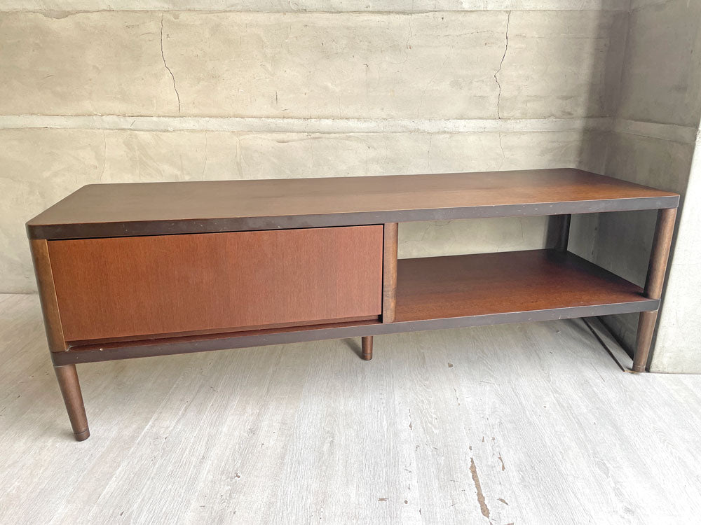 カリモク60+ karimoku60+ TVボード AVボード ラバートリー材 ウォールナットカラー W120cm レトロモダン ミッドセンチュリー 定価￥70,950- 廃番 買い取りしました。