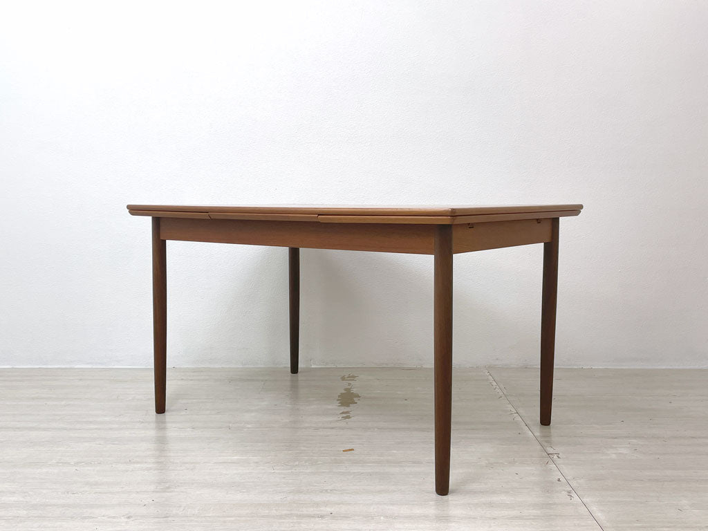 Rogenstrup Mobelfabrik チーク材 エクステンション ダイニングテーブル 伸長式 W130-172-214cm 北欧家具 60's デンマークビンテージ 中古品 買い取りしました。