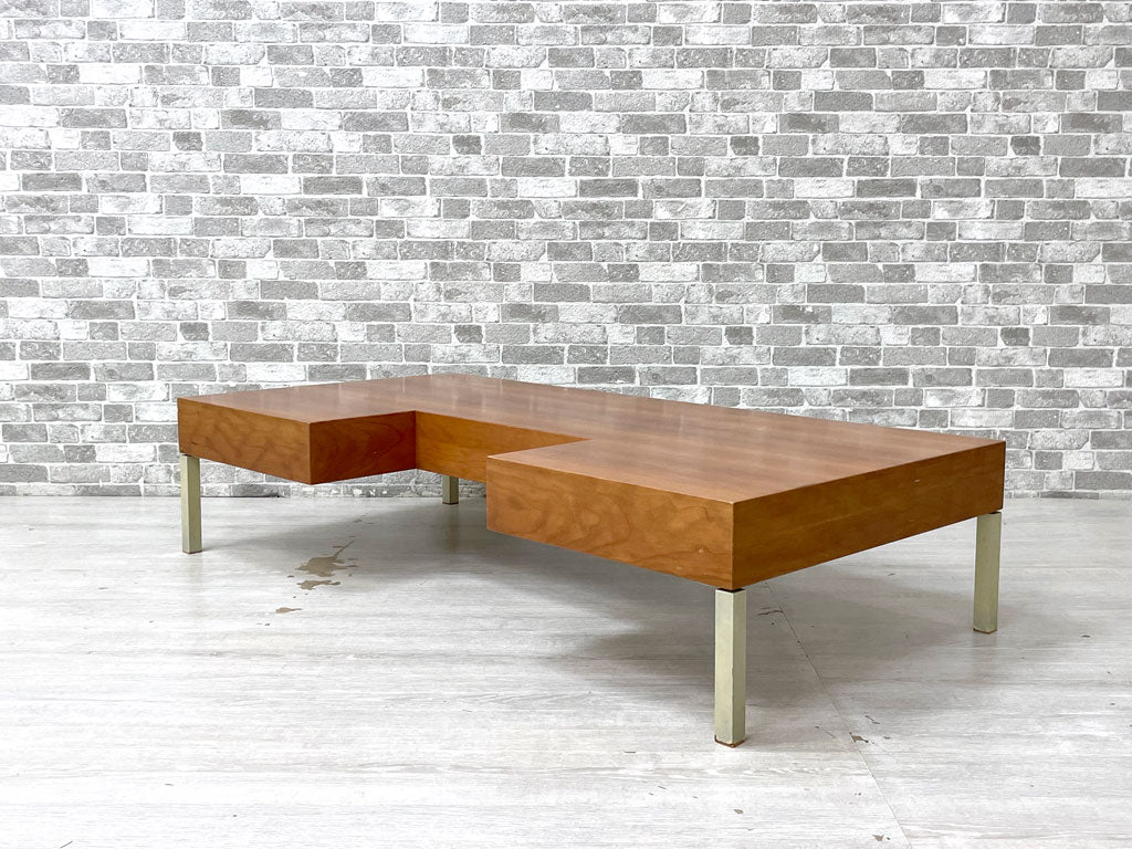 ポラダ porada パズル1 PAZZLE1 ローテーブル リビングテーブル センターテーブル チェリー材 スチール ミニマル イタリアモダン 中古品 買い取りしました。