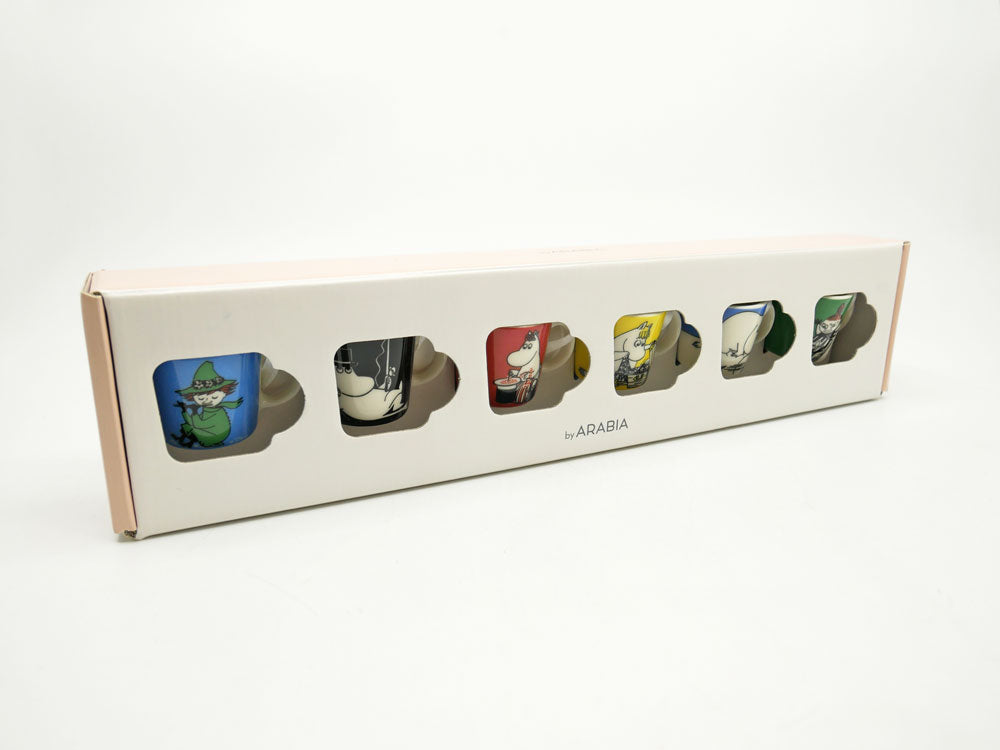 アラビア ARABIA ムーミン ミニマグ オーナメント クラシック 6個セット トーベ・ヤンソン Tove Janson 北欧食器  中古品 買い取りしました。