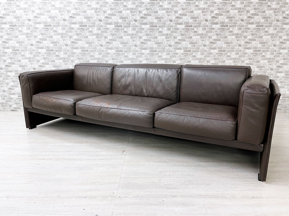 カッシーナ Cassina デュック 3人掛けソファ 405-3P DUC マリオ・ベリーニ Mario Bellini 本革 定価140万円以上  中古品 買い取りしました。