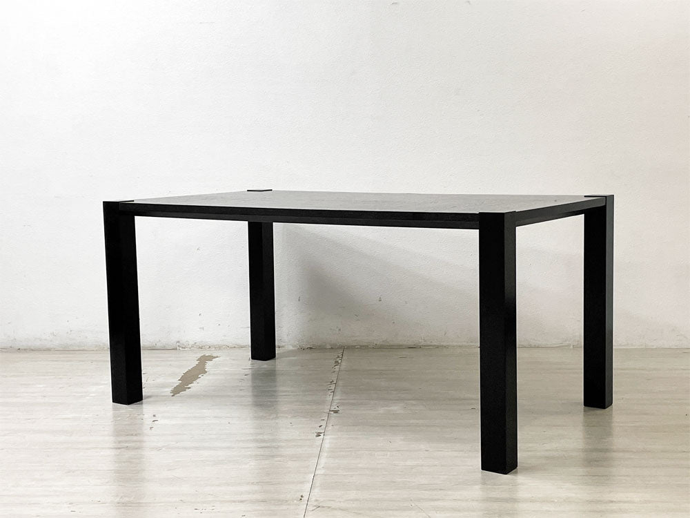 モダンデザイン Modern Design ペインテッド ダイニングテーブル オーク材 ブラック W160cm  中古品 買い取りしました。
